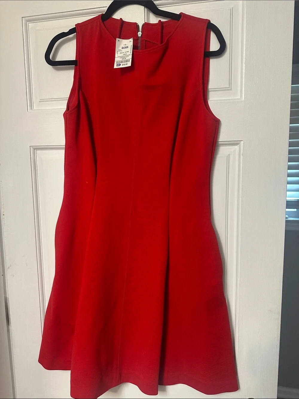 SPANX Bold Red Sleeveless Fit-and-Flare Mini Dress - Picture 1 of 1
